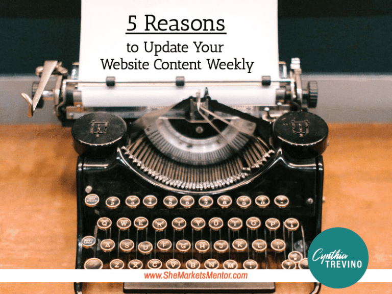5 Reasons You Should Update Your Website Content Weekly